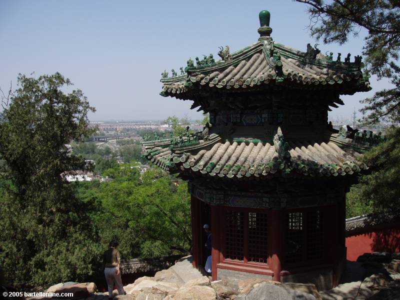 A pavilion on Longevity Hill at the Summer Palace in Beijing, China