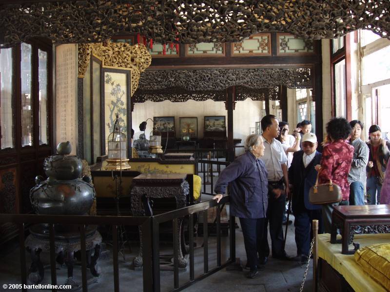 Interior of a building at the Summer Palace in Beijing, China
