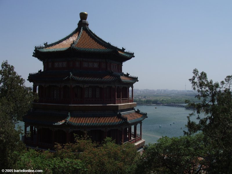 Tower on Longevity Hill in the Summer Palace of Beijing, China