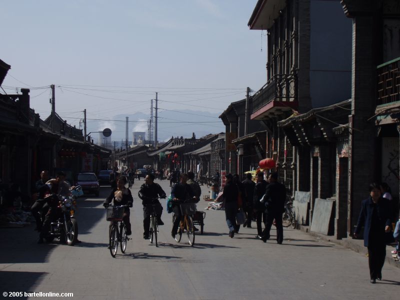 Street seen near Dazhao Temple in Hohhot, Inner Mongolia, China
