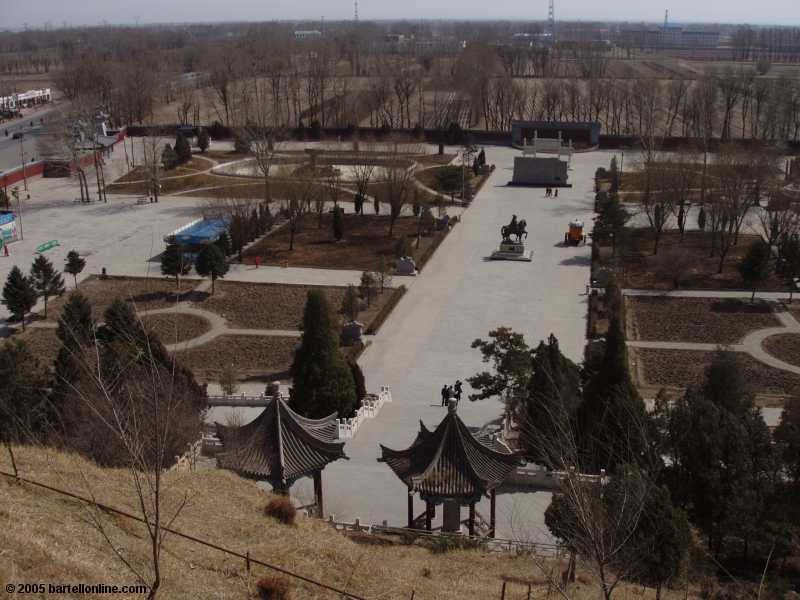 Park around the Tomb of Wang Zhaojun near Hohhot, Inner Mongolia, China