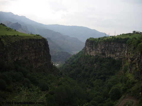 View of the Lori gorge near Alaverdi, Armenia
