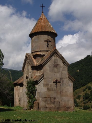 Outlying chapel of the Kecharis monastery complex in Tsaghkadzor, Armenia

