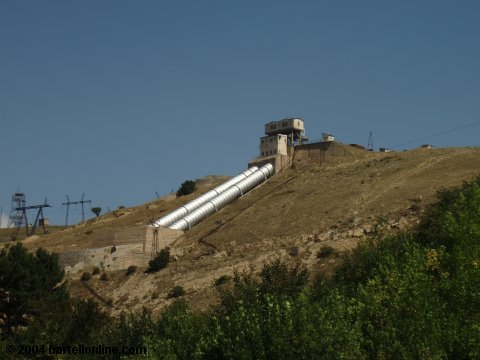 The world-famous pipes in Hrazdan, Armenia
