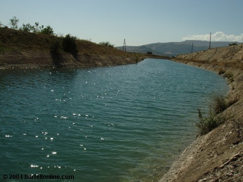 Water enroute to the world-famous pipes in Hrazdan, Armenia

