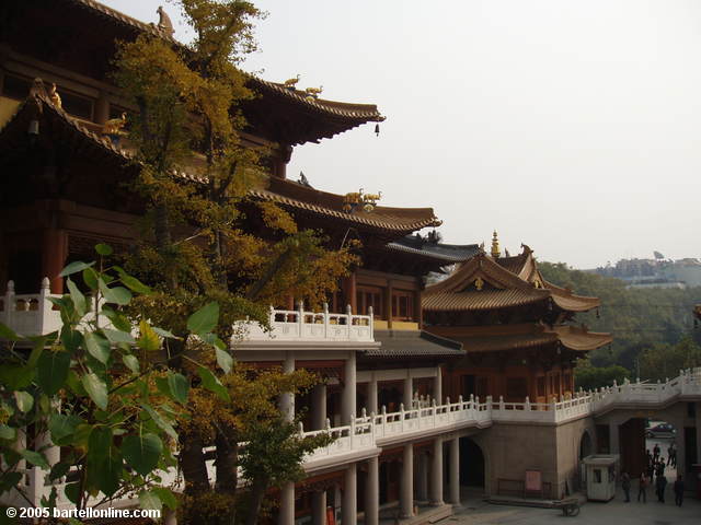 Buildings at the Jing'an temple in Shahghai, China