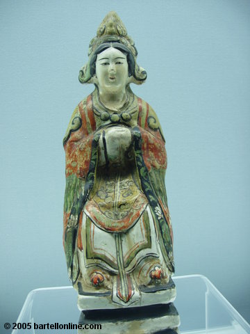 Ceramic figure at the Shanghai Museum in Shanghai, China