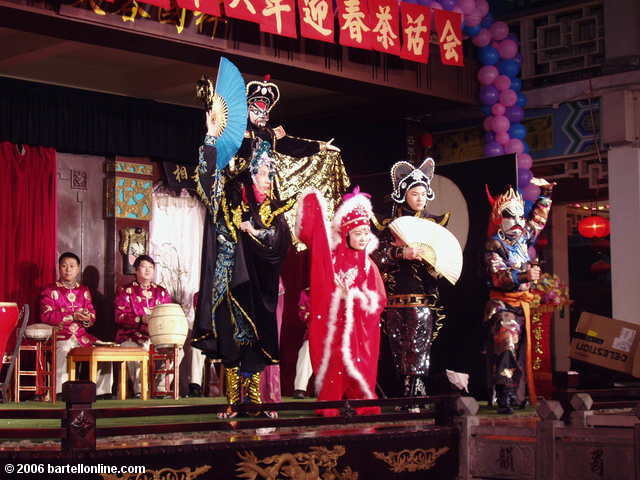 Face changing dance at a Sichuan Opera performance in Chengdu, China